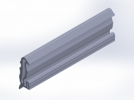 Perfil de Silicona P175AC - formato tipo Doble Agujero - forma irregular