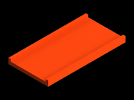 Perfil de Silicona P175F - formato tipo Perfil plano de Silicona - forma irregular