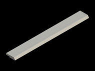 Perfil de Silicona P179 - formato tipo Perfil plano de Silicona - forma irregular