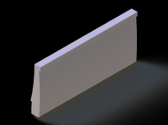 Perfil de Silicona P1794E - formato tipo Autoclave - forma irregular