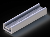 Perfil de Silicona P1904IR - formato tipo D - forma irregular