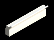 Perfil de Silicona P1C - formato tipo Labiado - forma irregular