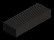 Perfil de Silicona P2222X - formato tipo Rectangulo - forma regular