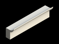 Perfil de Silicona P223 - formato tipo Labiado - forma irregular