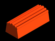 Perfil de Silicona P226C - formato tipo D - forma irregular