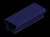 Perfil de Silicona P2688B - formato tipo Lampara - forma irregular