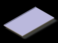 Perfil de Silicona P2689 - formato tipo Perfil plano de Silicona - forma irregular