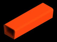 Perfil de Silicona P268AC - formato tipo D - forma irregular