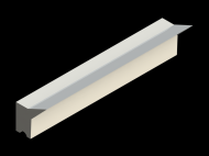 Perfil de Silicona P268CI - formato tipo Labiado - forma irregular