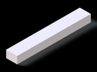 Perfil de Silicona P301510 - formato tipo Rectangulo - forma regular