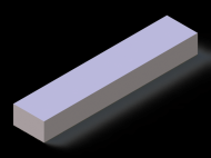 Perfil de Silicona P302012 - formato tipo Rectangulo - forma regular