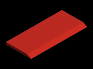 Perfil de Silicona P3040A - formato tipo Perfil plano de Silicona - forma irregular