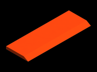 Perfil de Silicona P3040B - formato tipo Perfil plano de Silicona - forma irregular