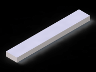 Perfil de Silicona P350150060 - formato tipo Rectangulo - forma regular