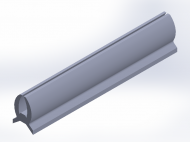 Perfil de Silicona P363A - formato tipo U - forma irregular