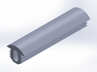 Perfil de Silicona P378A - formato tipo T - forma irregular