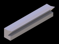 Perfil de Silicona P37A - formato tipo Labiado - forma irregular