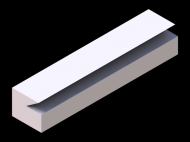 Perfil de Silicona P37K - formato tipo Labiado - forma irregular