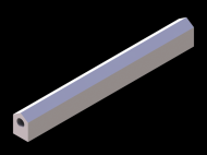 Perfil de Silicona P37M - formato tipo D - forma irregular