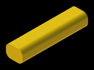 Perfil de Silicona P383C - formato tipo Cordón - forma irregular