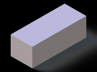 Perfil de Silicona P400400350 - formato tipo Rectangulo - forma regular