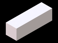 Perfil de Silicona P403030 - formato tipo Cuadrado - forma regular