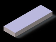 Perfil de Silicona P403110 - formato tipo Rectangulo - forma regular