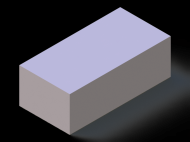 Perfil de Silicona P405035 - formato tipo Rectangulo - forma regular