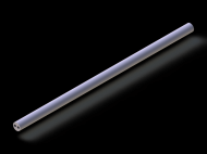 Perfil de Silicona P41186E - formato tipo Tubo - forma irregular