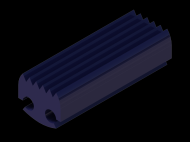 Perfil de Silicona P41375A - formato tipo Lampara - forma irregular