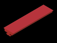 Perfil de Silicona P493 - formato tipo Lampara - forma irregular