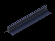 Perfil de Silicona P500 - formato tipo U - forma irregular
