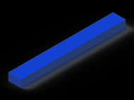 Perfil de Silicona P501207 - formato tipo Rectangulo - forma regular