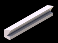 Perfil de Silicona P515J - formato tipo Labiado - forma irregular