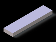 Perfil de Silicona P600230080 - formato tipo Rectangulo - forma regular