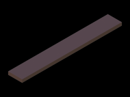 Perfil de Silicona P601403 - formato tipo Rectangulo - forma regular