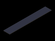 Perfil de Silicona P601501 - formato tipo Rectangulo - forma regular