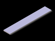 Perfil de Silicona P601602 - formato tipo Rectangulo - forma regular