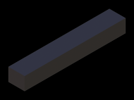 Perfil de Silicona P601613 - formato tipo Rectangulo - forma regular