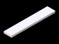Perfil de Silicona P601804 - formato tipo Rectangulo - forma regular