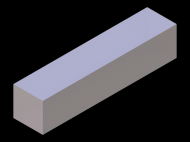 Perfil de Silicona P602222 - formato tipo Cuadrado - forma regular