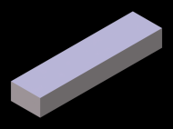 Perfil de Silicona P602414 - formato tipo Rectangulo - forma regular