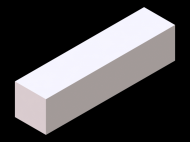 Perfil de Silicona P602424 - formato tipo Cuadrado - forma regular