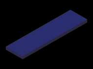 Perfil de Silicona P602604 - formato tipo Rectangulo - forma regular