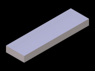 Perfil de Silicona P602809 - formato tipo Rectángulo Esponja - forma regular
