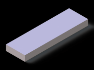 Perfil de Silicona P603009 - formato tipo Rectangulo - forma regular