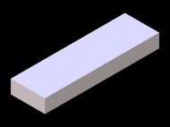Perfil de Silicona P603012 - formato tipo Rectangulo - forma regular