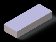 Perfil de Silicona P603716 - formato tipo Rectangulo - forma regular