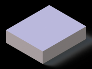 Perfil de Silicona P608525 - formato tipo Rectangulo - forma regular