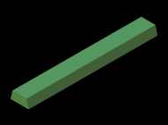Perfil de Silicona P610 - formato tipo Trapecio - forma irregular